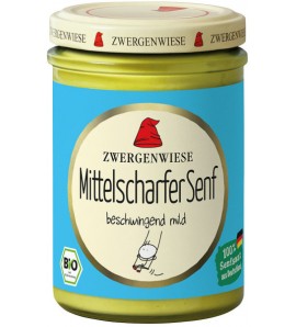 Zwergenwiese senf srednje ljuti, bez glutena, 160 ml